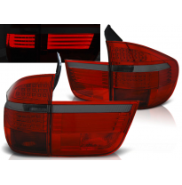 Pilotos Traseros Led Bmw X5 E70 03.07-05.10 Rojo Ahumado Led