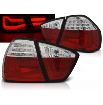 Pilotos Traseros Led Bmw E90 03.05-08.08 Rojo Blanco  Led Bar