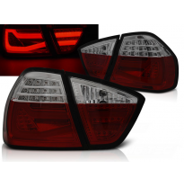 Pilotos Traseros Led Bmw E90 03.05-08.08 Rojo Ahumado Led Bar