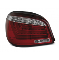 Pilotos Traseros Led Bar Rojo Whie Para Bmw E60 Lci 07-10