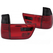 PILOTOS TRASEROS LED AHUMADOS ROJOS para BMW X5 E53 09.99-10.03