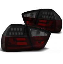 PILOTOS TRASEROS LED ROJO AHUMADO NEGRO para BMW E90 03.05-08.08