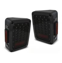 Pilotos Traseros Led Chrysler Jeep Wrangler Jk 07-18 Led Ahumado