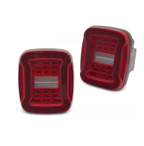 PILOTOS TRASEROS LED JEEP WRANGLER YJ 91-96 / TJ 96-06 LED ROJO BLANCO