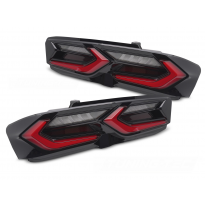 PILOTOS TRASEROS PILOTOS TRASEROS LED ROJAS Y NEGRAS compatibles con CHEVROLET CAMARO 19-23