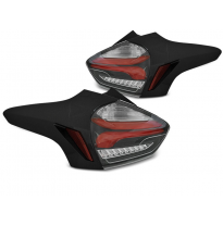 Pilotos Traseros Led Ford Focus 3 15-18 Hatchback Negro Rojo Intermitente Dinamico Led
