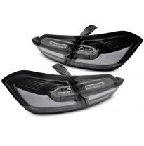 PILOTOS TRASEROS LED NEGRAS para FORD FIESTA MK8 17-21 HATCHBACK