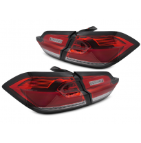 PILOTOS TRASEROS LED ROJAS BLANCAS para FORD FIESTA MK8 17-21 HATCHBACK