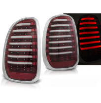 Pilotos Traseros Led Mini R60 Countryman 10-14 Rojo Blanco  Led Bar