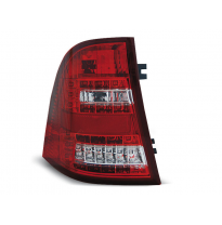 Pilotos Traseros Led Mercedes W163 Ml M-Klasa 03.98- 05 Rojo/Blanco Led