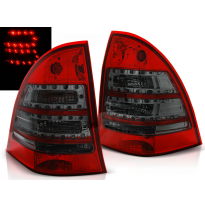 Pilotos Traseros Led Mercedes C-Klasa W203 Kombi 00-07 Rojo Ahumado Led