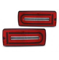 PILOTOS TRASEROS DE BARRA LED ROJAS BLANCAS para MERCEDES W463 CLASE G 90-18