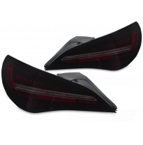 PILOTOS TRASEROS LED SEQUENCIALES NEGRO ROJO HUMO PARA MERCEDES CLA C117 13-16 BOMBILLA OE