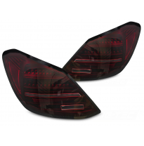 PILOTOS TRASEROS LED ROJO NEGRO SEQUENCIALES para MERCEDES CLASE C W205 14-21