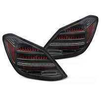 PILOTOS TRASEROS LED NEGRO ROJO SEQUENCIALES para MERCEDES CLASE C W205 14-21