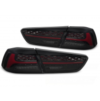 PILOTOS TRASEROS LED AHUMADOS para MITSUBISHI LANCER 8 SEDÁN 08-16 / LANCER EVOLUTION X 07-16