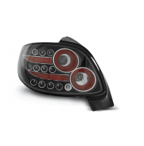 Pilotos Traseros Led Peugeot 206 10.98- Negro Led