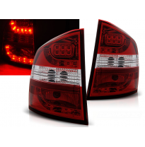 Pilotos Traseros Led Skoda Octavia Ii Kombi 03.04- Rojo/Blanco Led