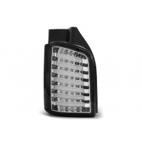 Pilotos Traseros Led Vw T5 04.03-09 / 10-15 Cromado Negro Led