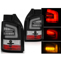 Pilotos Traseros Led Vw T5 04.03-09 Negro Led Bar