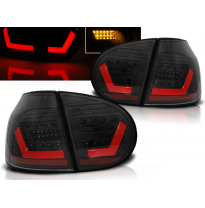 Pilotos Traseros Led Vw Golf 5 10.03-09 Negro Led Bar