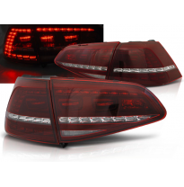 Pilotos Traseros Led Vw Golf 7 13-17 Rojo Blanco  Intermitentes Dinamicos R Look
