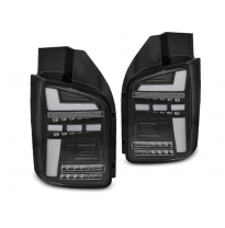 PILOTOS TRASEROS LED BLACK para VW T6.1 20- BOMBILLA OEM con intermitente dinamico