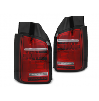 PILOTOS TRASEROS LED ROJO BLANCO compatible con VW T6.1 20- BOMBILLA OEM con intermitente dinamico