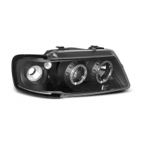 Faros Delanteros Angel Eyes Audi A3 8l 08.96-08.00 Fondo Negro
