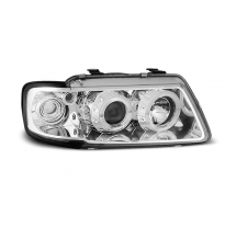 Faros Delanteros Angel Eyes Audi A3 8l 08.96-08.00 Angel Eyes Cromados