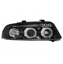 Faros Delanteros Angel Eyes Audi A4 01.99-09.00 Fondo Negro