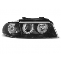 Faros Delanteros Angel Eyes Audi A4 01.99-09.00 Fondo Negro