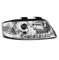 Audi A6 06.01-05.04 Faros Delanteros Luz Diurna Cromados