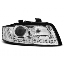 Audi A4 10.00-10.04 Faros Delanteros Luz Diurna Cromados