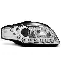Audi A4 B7 11.04-03.08 Faros Delanteros Luz Diurna Cromados