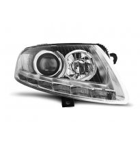 Audi A6 C6 04.04-08 Faros Delanteros Luz Diurna Cromado Drl H7