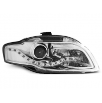 Audi A4 B7 11.04-03.08 Faros Delanteros Luz Diurna Cromados Drl