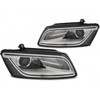 Faros Delanteros Luz Diurna R87 Cromado Para Audi Q5 08.12-17