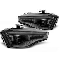 FAROS HALÓGENOS LED NEGROS SEQUENCIALES para AUDI A5 11-16