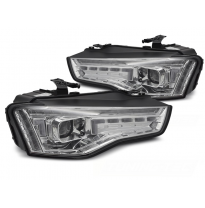 FAROS LED CROMADOS SEQUENCIALES para AUDI A5 11-16