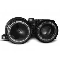 Faros Delanteros Angel Eyes Bmw E30 11.82-06.94 Fondo Negro