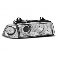 Faros Delanteros Angel Eyes Bmw E36 12.90-08.99 Angel Eyes Cromados