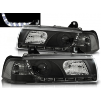 Faros Delanteros Luz Diurna Bmw E36 12.90-08.99 Fondo Negro