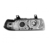 Faros Delanteros Angel Eyes Bmw E36 12.90-08.99 C/C Angel Eyes Cromados