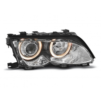 Faros Delanteros Angel Eyes Bmw E46 09.01-03.05 Angel Eyes Cromados
