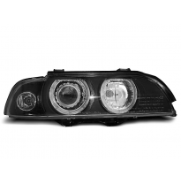 Faros Delanteros Angel Eyes Bmw E39 09.95-06.03 Angel Xenon Eyes D2s/H7 Negro