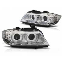 Faros Luz Diurna Bmw E90/E91 09-11 Xenon Drl Chrome Led Indicator