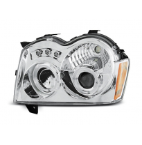 Faros Delanteros Angel Eyes Chrysler Jeep Grand Cherokee 05-08 Angel Eyes Cromados
