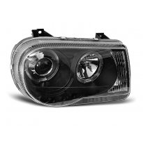 Faros Delanteros Angel Eyes Chrysler 300c 05-10 Fondo Negro