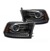 FAROS DELANTEROS Dodge Ram 09-18 negro